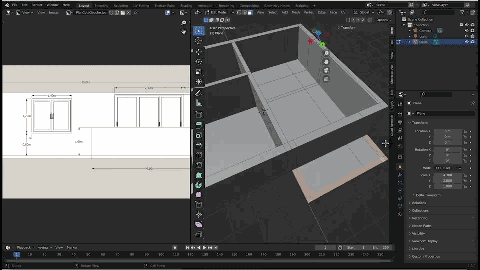 Import a plan & model the walls