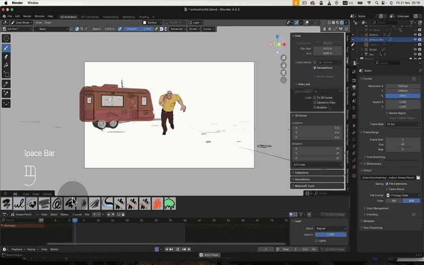 Animating simply