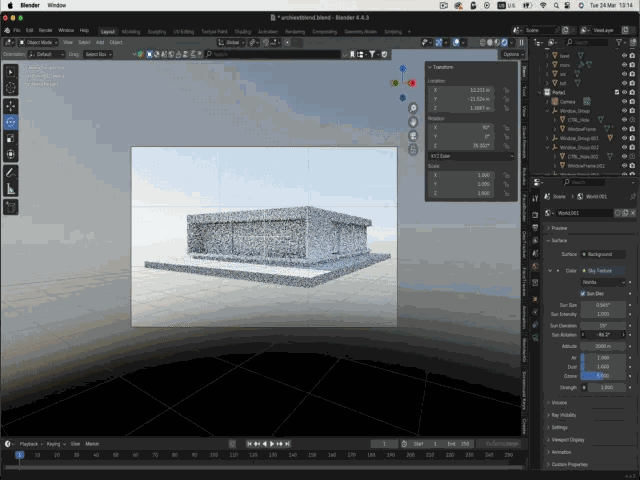 Sky Texture & HDRI lighting