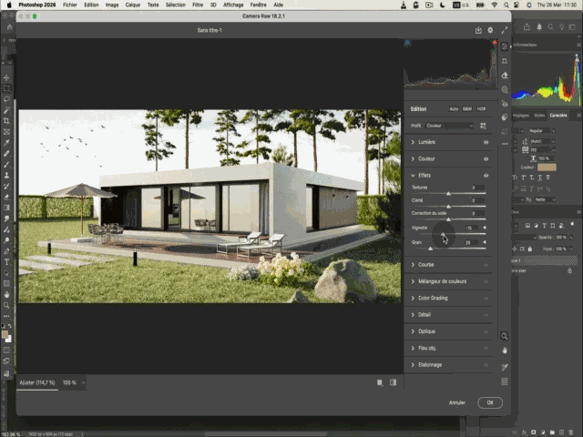 Photoshop retouching pass